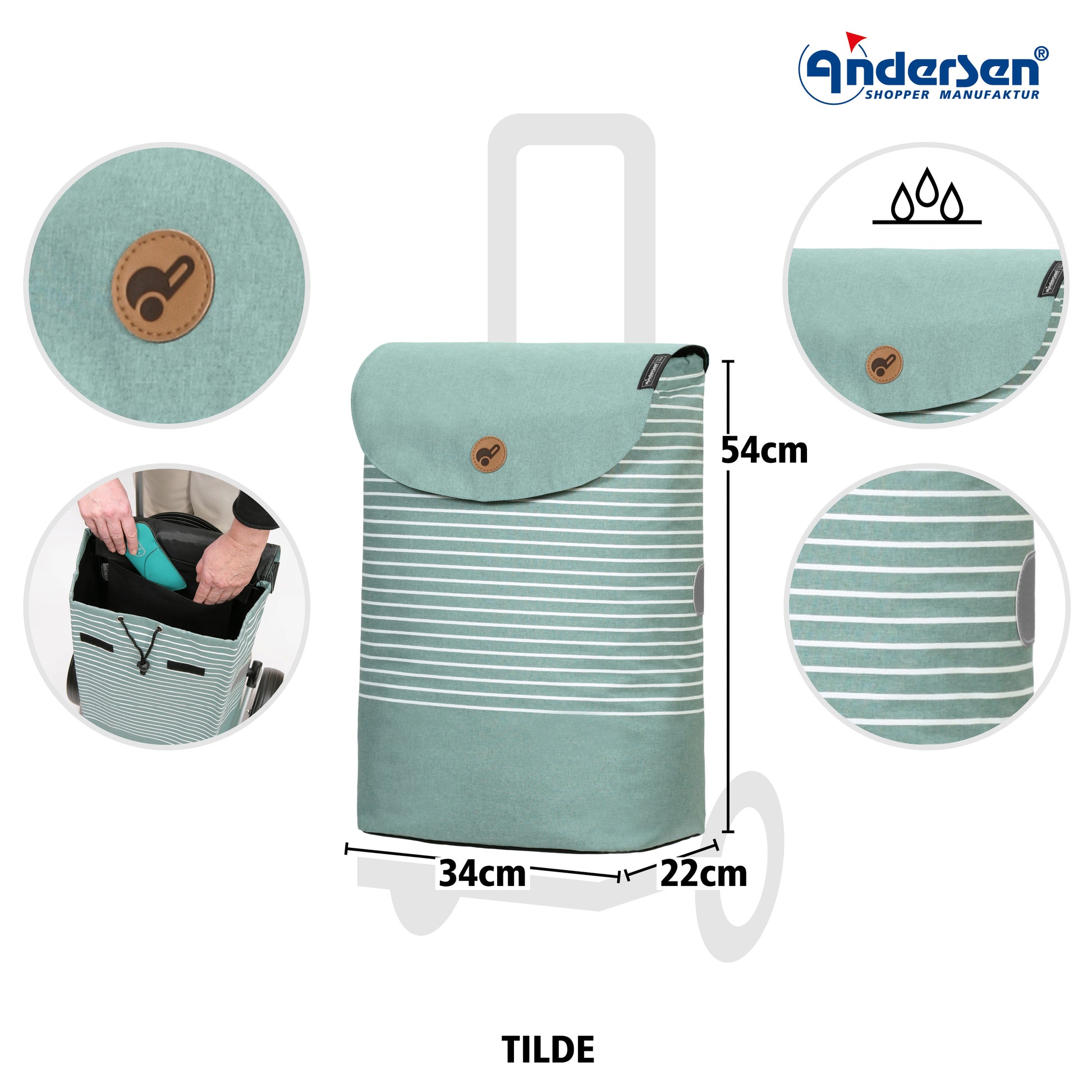 Unus Shopper Fun Tilde mint_4