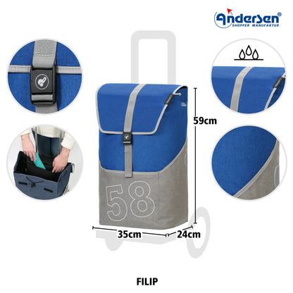 Alu Star Shopper Filip blau_3