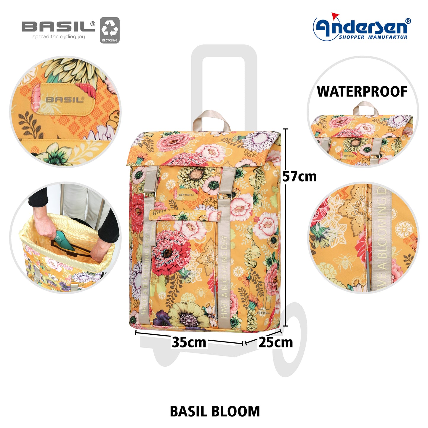 Tasche Basil Bloom gelb_2