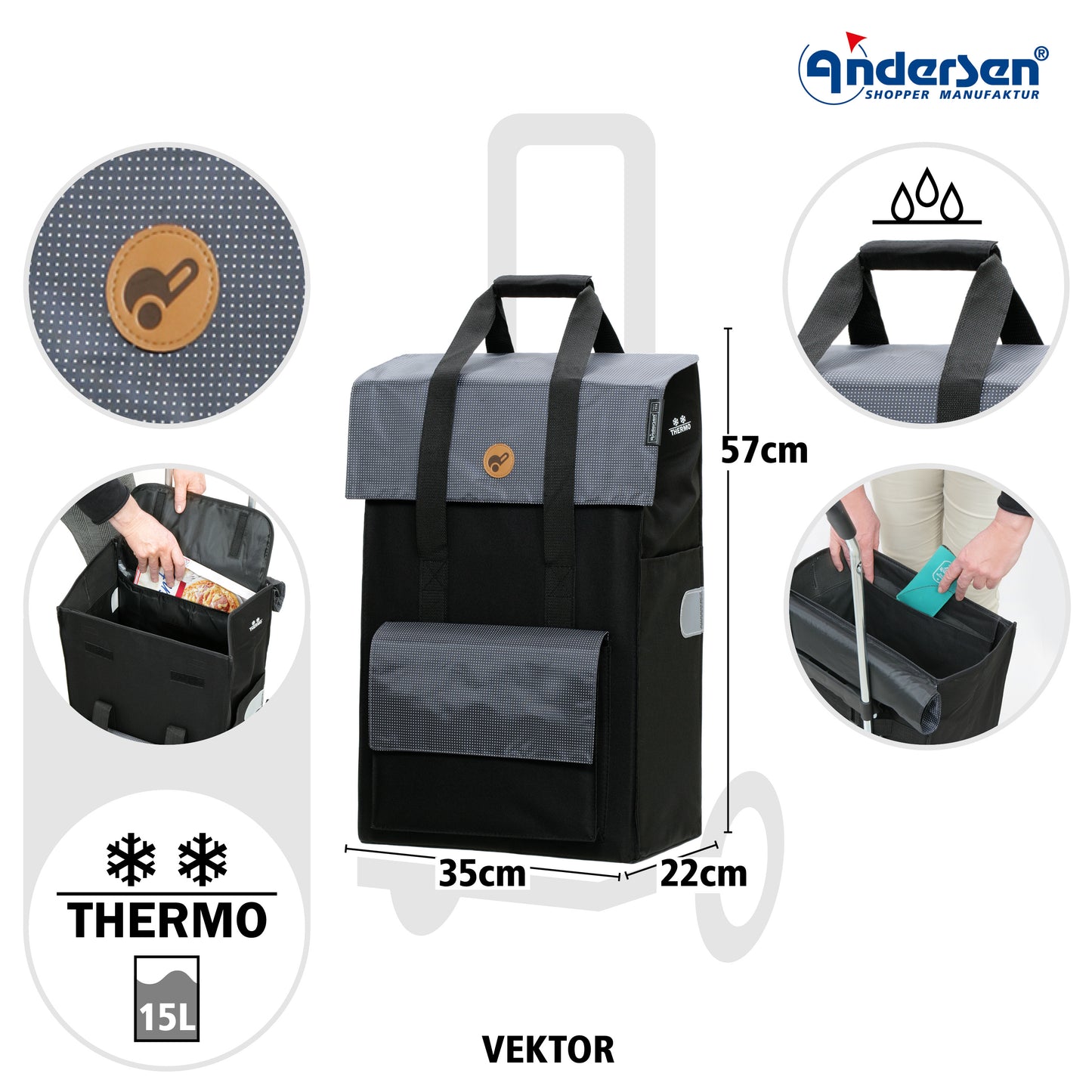 Treppensteiger Cargo Shopper XXL Vektor grau_3